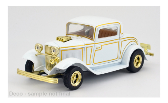 Motormax MOM79221 Ford Coupe - weiss , gold - Vorbestellung 1:24