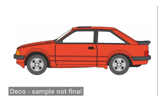 Oxford OXF76XR009 Ford Escort XR3i - dunkelorange - Vorbestellung 1:76
