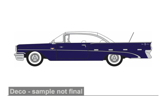 Oxford OXF87PB59006 Pontiac Bonneville Coupe - dunkelblau (Metallic) - Vorbestellung 1:87