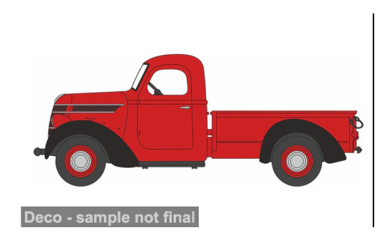 Oxford OXF87ID38001 International D-2 - rot , schwarz - Vorbestellung 1:87