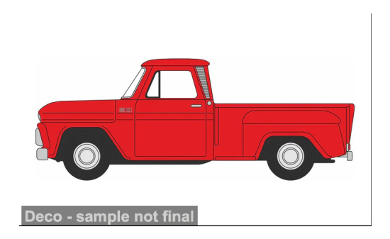 Oxford OXF87CP65009 Chevrolet Stepside - rot - Vorbestellung 1:87