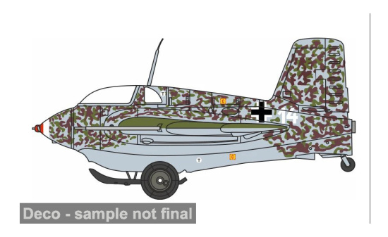 Oxford OXFAC135S Messerschmitt ME163B - JG400 Brandis No Swastika - Vorbestellung 1:72