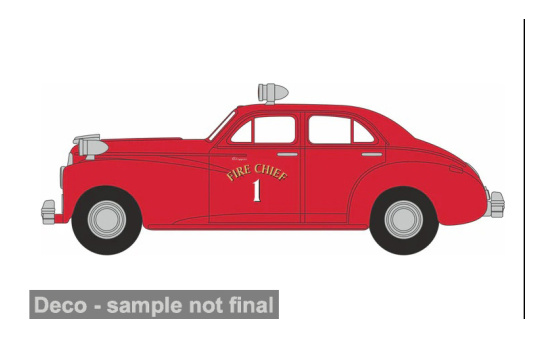 Oxford OXF87PC42003 Packard Clipper Touring Sedan - Fire Chief - Vorbestellung 1:87