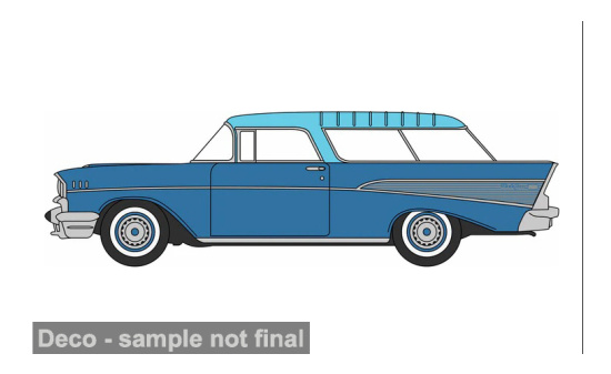 Oxford OXF87CN57009 Chevrolet Nomad - blau , hellblau - Vorbestellung 1:87