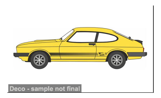 Oxford OXF76CAP011 Ford Capri MK III - gelb - Vorbestellung 1:76