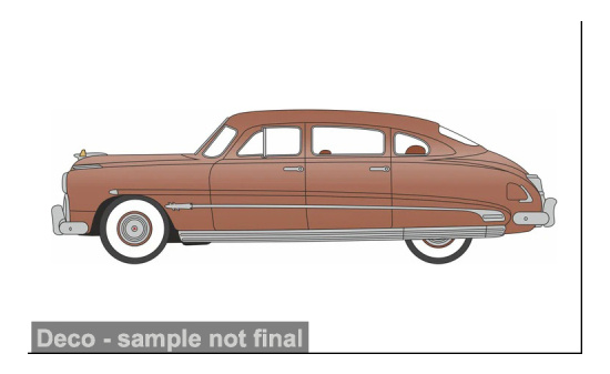Oxford OXF87HH51001 Hudson Hornet - hellbraun - Vorbestellung 1:87