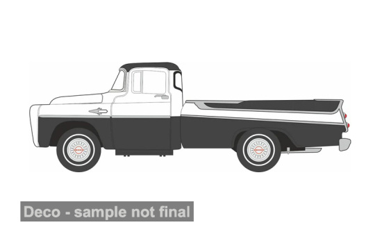 Oxford OXF87DP57006 Dodge D100 Sweptside Pick Up - weiss , schwarz - Vorbestellung 1:87