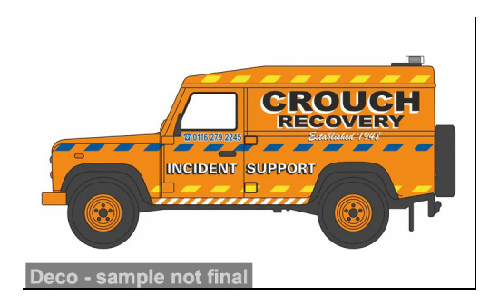 Oxford OXF76DEF021 Land Rover Defender - Crouch Recovery - Vorbestellung 1:76