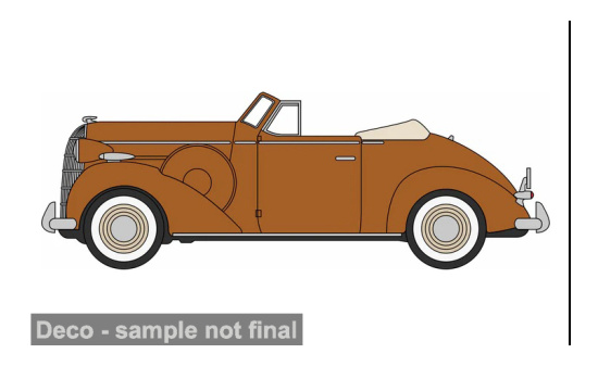 Oxford OXF87BS36007 Buick Special Convertible Coupe - braun - Vorbestellung 1:87