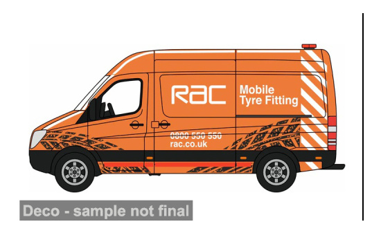 Oxford OXF76MSV010 Mercedes Sprinter - RAC - Vorbestellung 1:76