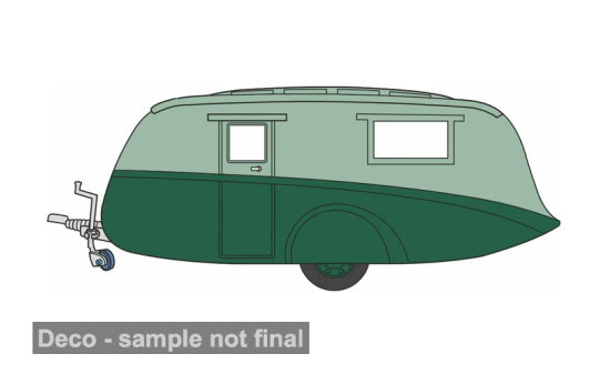 Oxford OXF76CV004 - Caravan - dunkelgrün , hellgrün - Vorbestellung 1:76