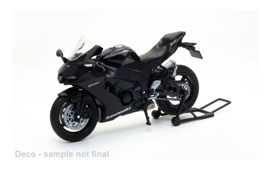 Welly WEL62204GW-BLACK Kawasaki Ninja ZX-10R - schwarz - Vorbestellung 1:12