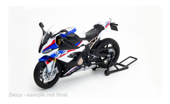 Welly WEL62207S-GW-BLAU BMW S1000 RR - blau , Dekor - Vorbestellung 1:12