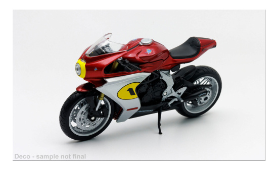 Welly WEL62211GW-RED MV Augusta Superveloce AGO - rot , weiss - Vorbestellung 1:12