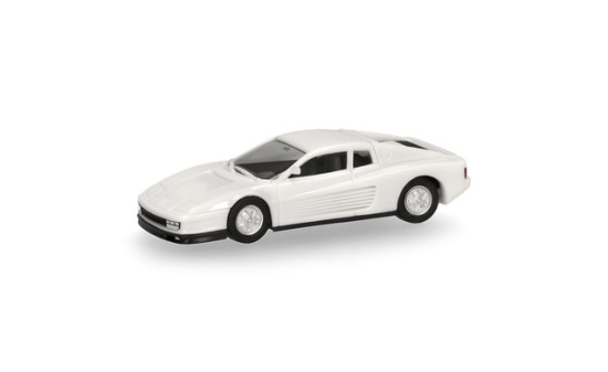 Herpa 025027-002 Ferrari Testarossa (Motorabdeckung zum Öffnen), bianco - Vorbestellung 1:87