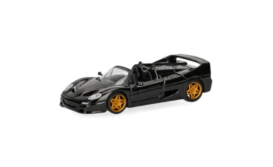 Herpa 025492-003 Ferrari F50 Spider (Motorabdeckung zum Öffnen), schwarz - Vorbestellung 1:87