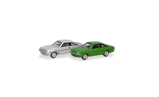 Herpa 066938 Spur N: 2er Set Opel Manta B, silber und signalgrün - Vorbestellung 1:160