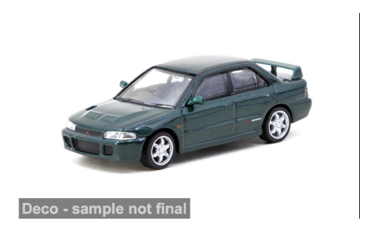 Tarmac TART64G-048-GR Mitsubishi Lancer GSR Evolution - grün (Metallic) - Vorbestellung 1:64