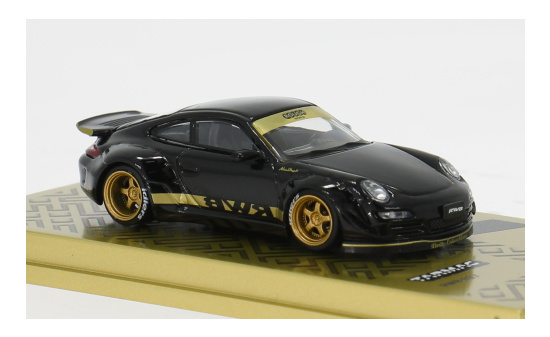 Tarmac TART64-TL057-BK Porsche RWB 997 - schwarz 1:64