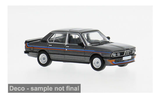 PCX87 PCX871607 BMW M535i (E12) - dunkelgrau (Metallic) , Dekor - Vorbestellung 1:87