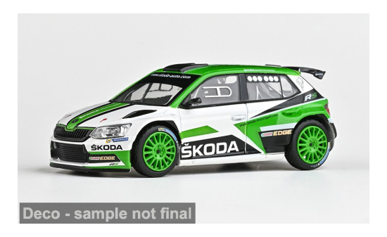 Abrex ABR143XAB-605T3 Skoda Fabia III R5 - grün , weiss - Vorbestellung 1:43