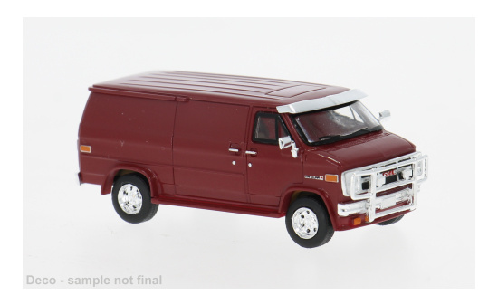 Brekina BRE18259 GMC Vandura - dunkelrot (Metallic) - Vorbestellung 1:87