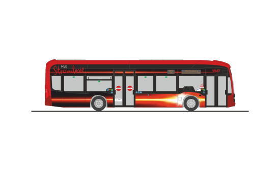 Rietze 75617 Mercedes-Benz eCitaro MVG Lüdenscheid, 1:87 - Vorbestellung 