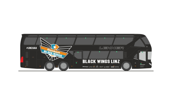 Rietze 69061 Neoplan Skyliner´ 11 Black Wings Linz (AT), 1:87 - Vorbestellung 