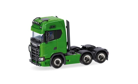 Herpa 314053-007 Scania CS 20 Hochdach Zugmaschine 3achs (6x4), grün - Vorbestellung 1:87