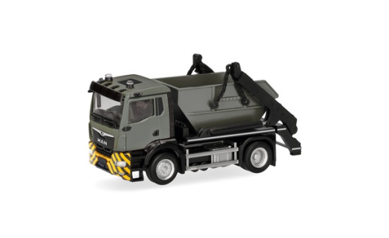 Herpa 321716 MAN TGS NN Meiller Absetzkipper AK12, grau/gelb - Vorbestellung 1:87