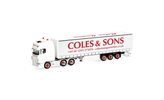 Herpa 321815 Scania CS 20 Hochdach Gardinenplanen-Sattelzug 