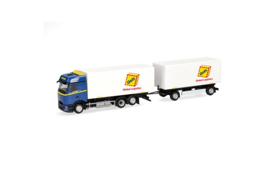 Herpa 321945 Mercedes-Benz Actros L ProCabin Bigspace Wechselkoffer-Hängerzug 