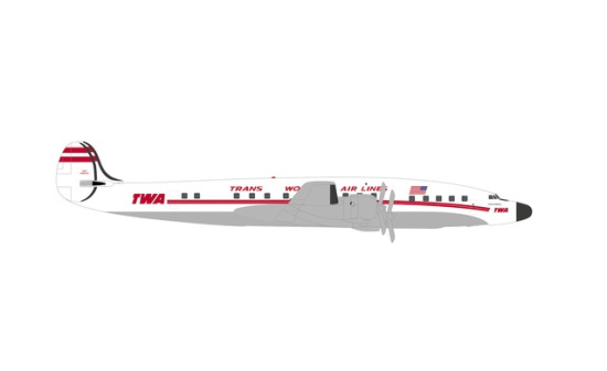 Herpa 539364 TWA - Trans World Airlines Lockheed L-1649A Jetstream N8083H - Vorbestellung 1:500