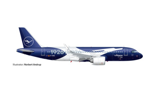 Herpa 615105 Lufthansa Airbus A320neo 