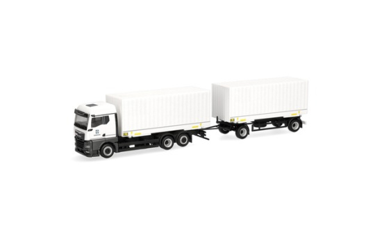 Herpa 747349 MAN TGX GM Wechselkoffer-Hängerzug 