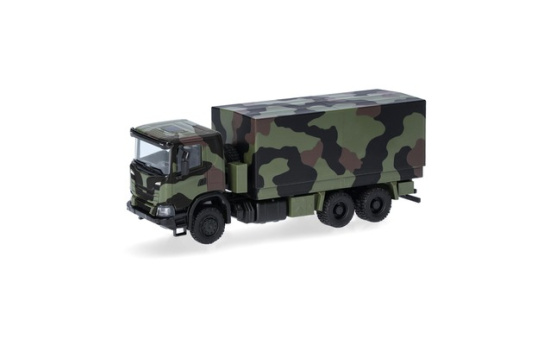 Herpa 747363 Scania XT17 Pritsche-Plane-LKW 6x6 