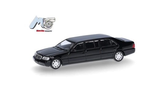 Micro City 87MC000103 MicroCity: Mercedes-Benz S600 Pullmann, schwarz - Vorbestellung 1:87