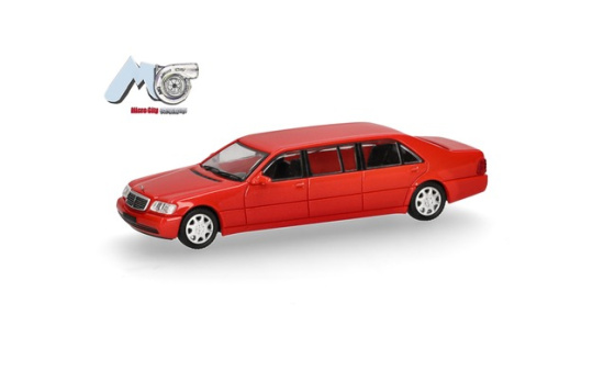 Micro City 87MC000104 MicroCity: Mercedes-Benz S600 Pullmann, rot - Vorbestellung 1:87