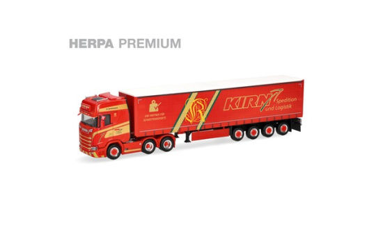 Herpa 962872 Herpa Premium: Scania CS 20 Hochdach Gardinenplanen-Sattelzug 