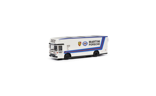 Schuco 451640023 MB Renntransp. Porsche Martini Weiß - Vorbestellung 1:64