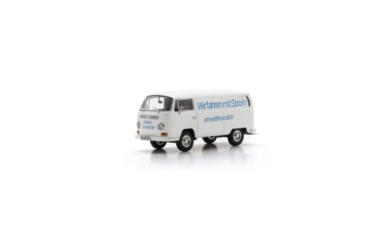 Schuco 451430001 VW T2a Elektro Transp. 1972 Weiss - Vorbestellung 1:43