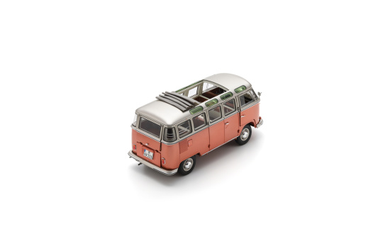 Schuco 451180007 VW T1 Samba 1962 Ora./Metallgrau DC 1:18
