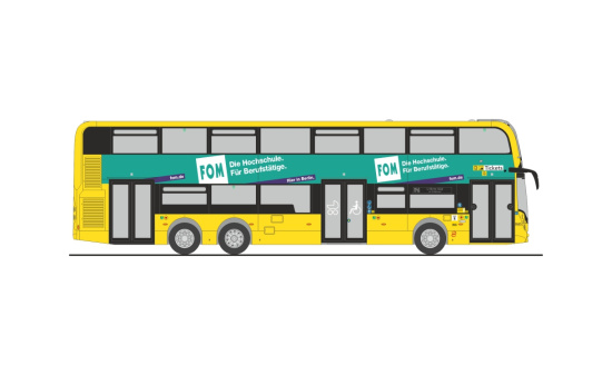 Rietze 78035 Alexander Dennis Enviro500 BVG-FOM, 1:87 - Vorbestellung 