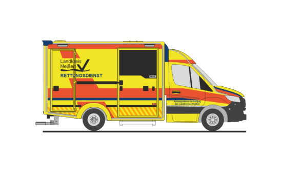 Rietze 76089 WAS Design-RTW ´18 Rettungsdienst Landkreis Meißen, 1:87 - Vorbestellung 