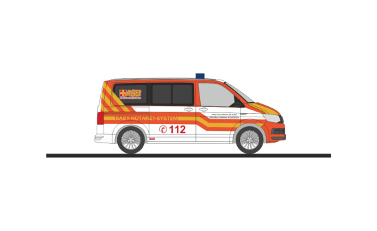 Rietze 53987 Volkswagen T6 ASB Südhessen Baby-Notarzt-System, 1:87 - Vorbestellung 