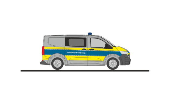 Rietze 52101 Volkswagen Transporter T7 Hundekontrolldienst Polizei Hamburg, 1:87 - Vorbestellung 