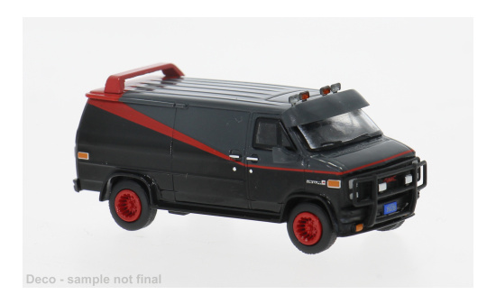 Brekina BRE90501 Set Vandura - schwarz , rot - Vorbestellung 1:87