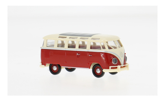 Brekina BRE31860 VW T1b Samba - hellbeige , rot 1:87