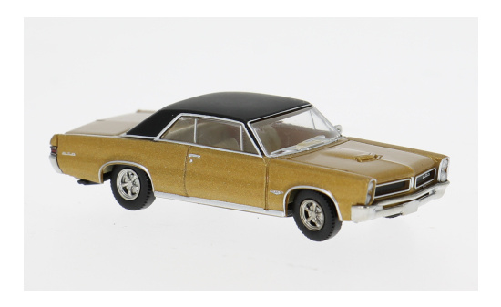 Brekina BRE18104 Pontiac GTO Coupe - gold (Metallic) , schwarz - Vorbestellung 1:87