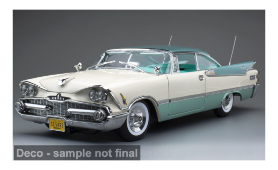 Sun Star SUN5493 Dodge Custom Royal Lancer Hard Top - türkis (Metallic) , beige - Vorbestellung 1:18